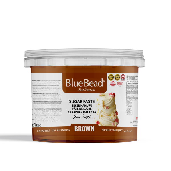Blue Bead Kahverengi Şeker Hamuru  1 KG