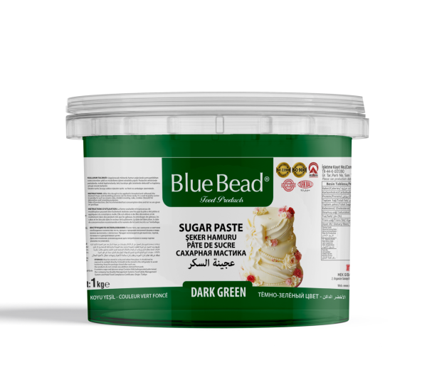 Blue Bead Koyu Yeşil Şeker Hamuru 1 KG
