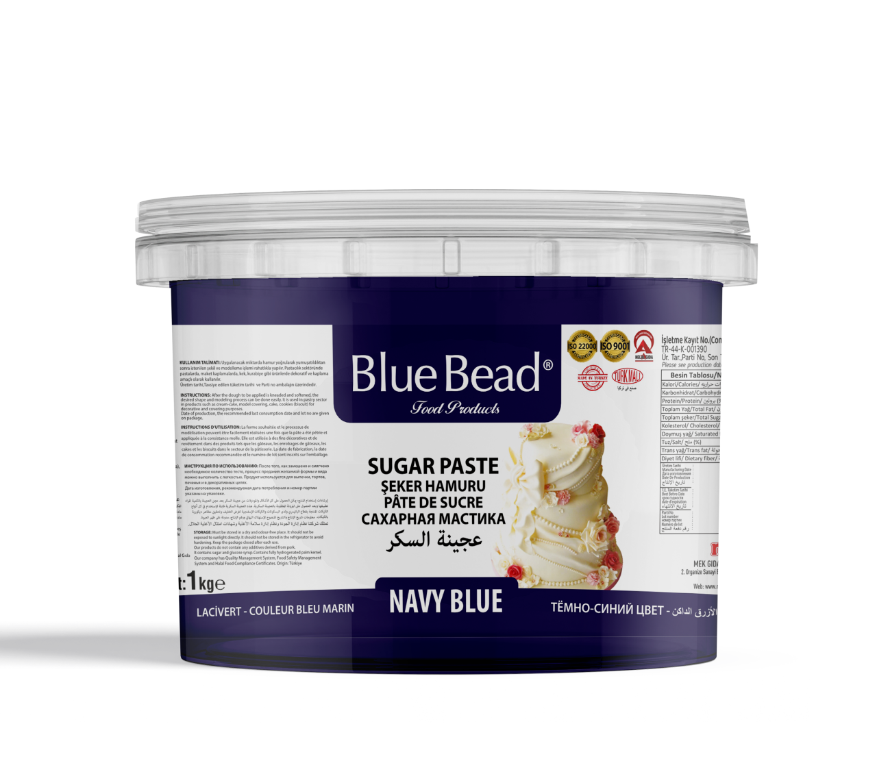 BlueBead Lacivert Şeker Hamuru 1 KG