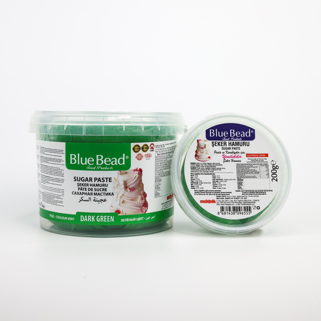 Blue Bead Koyu Yeşil Şeker Hamuru 200 gr