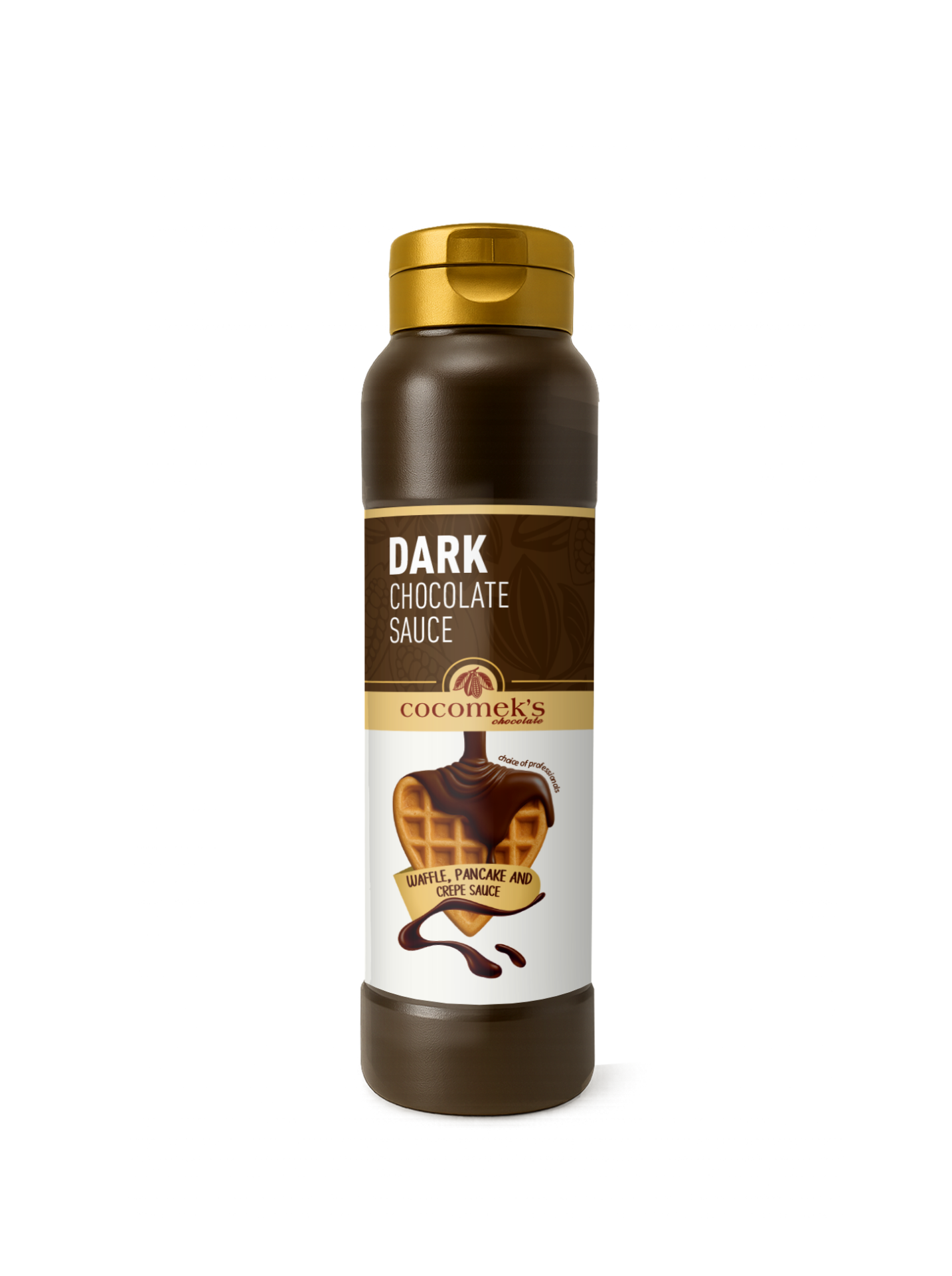 Cocomeks Bitter Çikolatalı Waffle Krep Pankek Sosu 1 KG